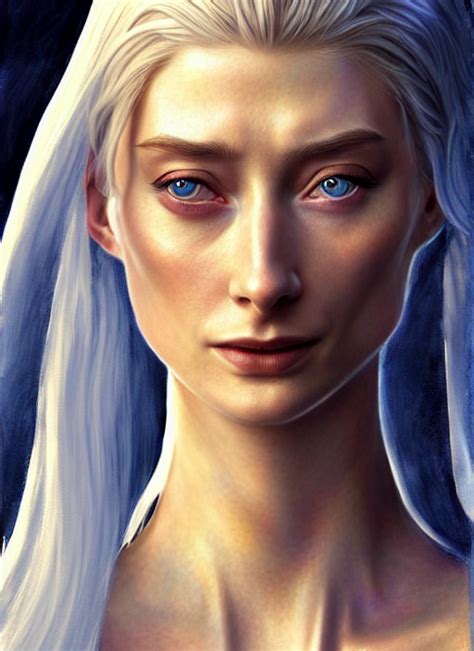 Krea Ai Beautiful Radiant Elizabeth Debicki As Galadriel