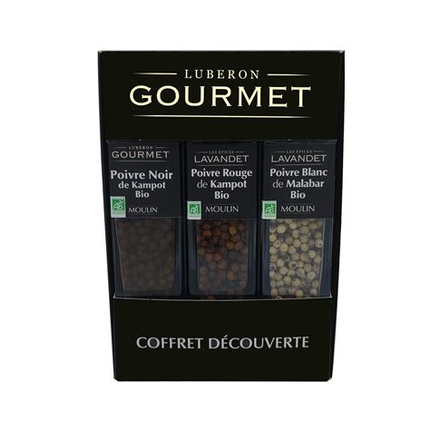 Coffret Découverte Poivres Bio Luberon Gourmet