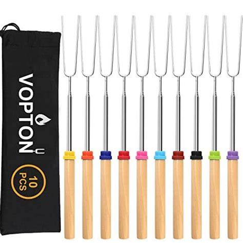 Pcs Marshmallow Roasting Sticks For Fire Pit Long Inch Smores