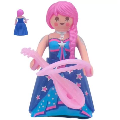 FIGURINE PLAYMOBIL FEMME Avec Robe Et Instrument EUR 6 49 PicClick FR