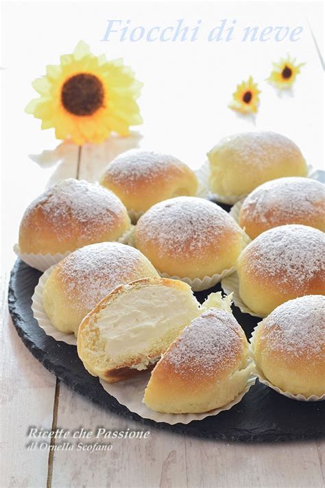 Fiocchi Di Neve Sofficissime Brioche Farcite Con Crema Al Latte E