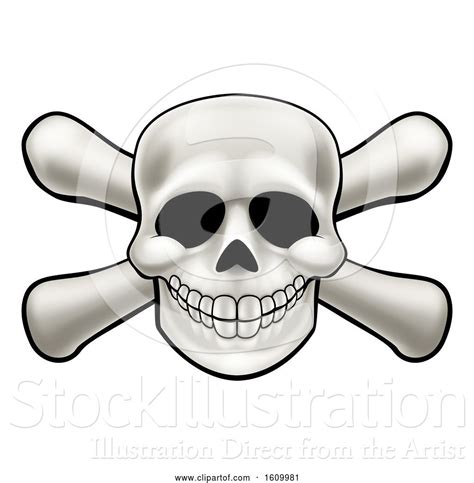 Vector Illustration Of Cartoon Skull And Crossbones Cartoon By