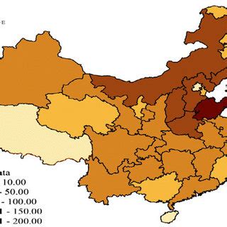 Geographical Distribution Of Sulfur Dioxide So Emission In Waste Gas