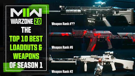 WARZONE 2 0 The Top 10 BEST LOADOUTS To Use For Season 1 Warzone 2