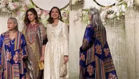 Jaya Bachchan Walks Away As Sonali Bendre Poses With Her Daughter