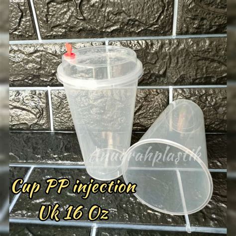 Jual Gelas Oz Plastik Boba Thinwall Cup Pp Injection Cup Lid