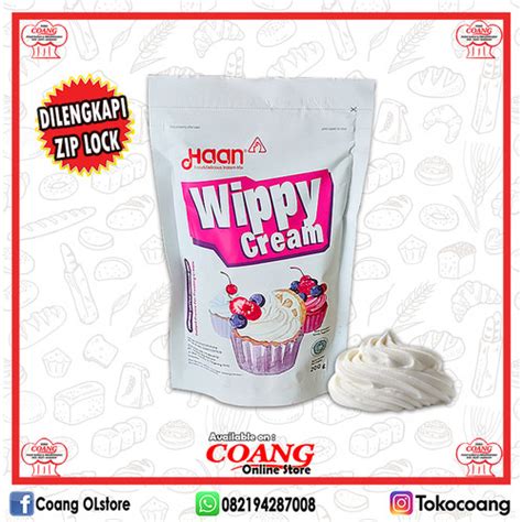 Jual Haan Wippy Cream Pouch Gr Whipped Cream Instant Premix