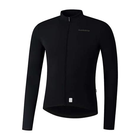 Shimano Vertex Thermal Fietsshirt Lange Mouwen Zwart Heren