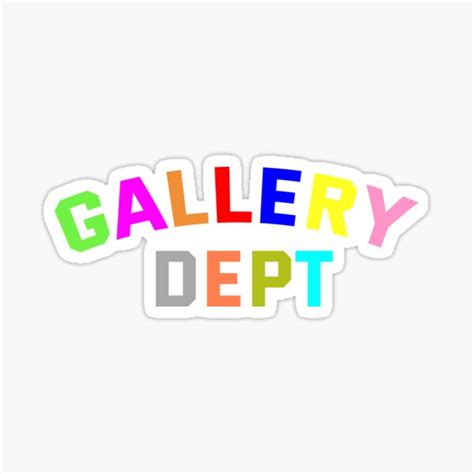 Gallery Dept Sticker For Sale By Theelleclub Redbubble