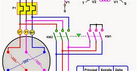 Diagrama De Fuerza De Motor Trif Sico En Estrella Delta Htt