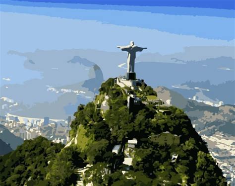 Diamond Painting Rio De Janeiro Mountains Full Image Painting