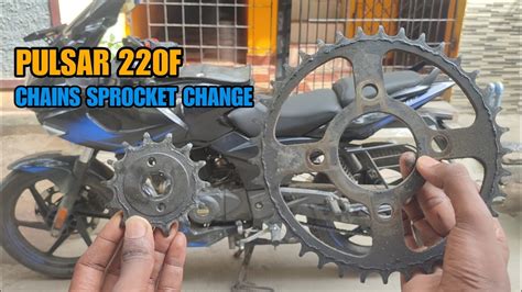 Pulsar F Chains Sprocket Change Peter Vlogs Tamil Youtube