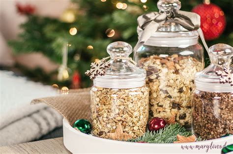 Selbstgemachtes Apfel Zimt Granola Als K Chengeschenk Mary Loves