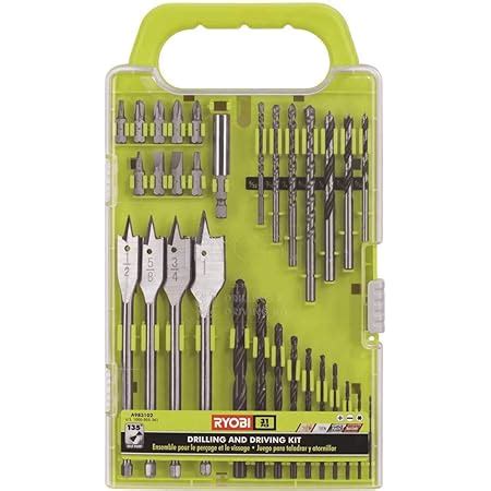 Amazon Ryobi A G Piece Drilling And Driving Kit For Wood