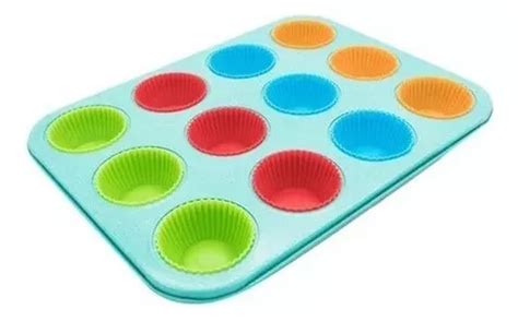 Molde Muffins Cupcake Unidades Pirotines De Silicona