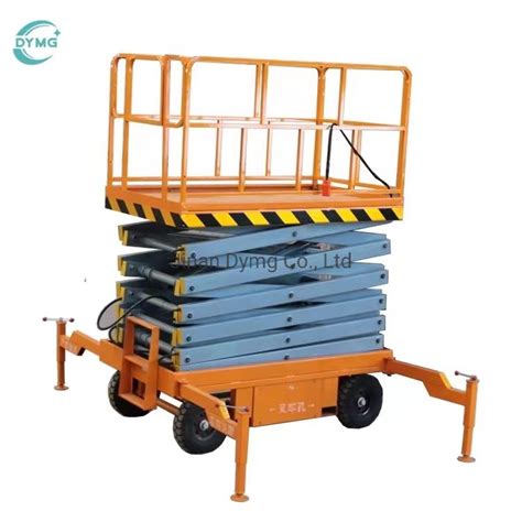 Dymg 12m Hydraulic Scissor Elevator Working Platform Mobile Scissor