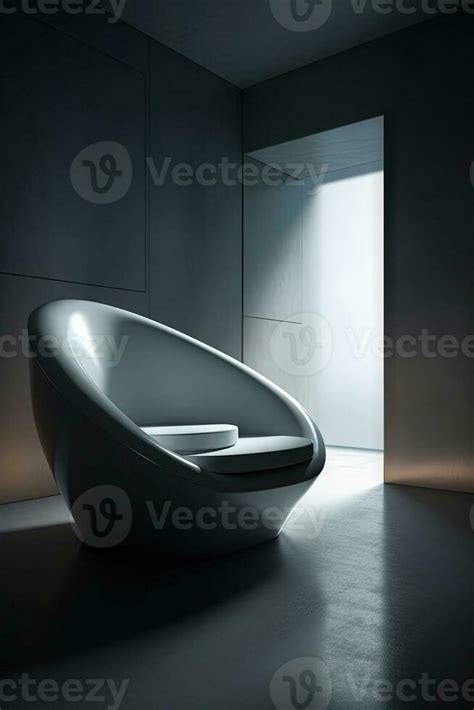 Futuristic Minimal Lounge Chair Inspired By Modern Furniture