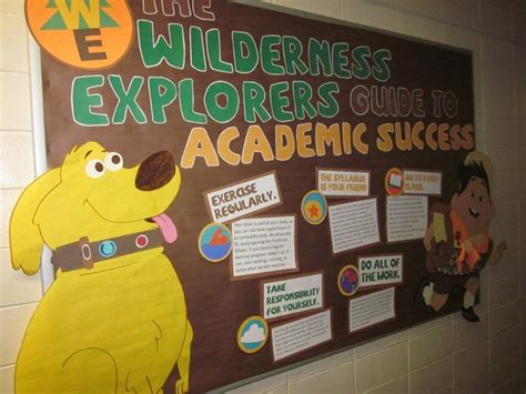 An Up Themed Board On Academic Success Student Boards