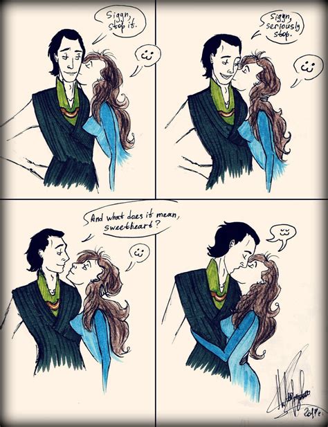Sigyn And Loki By Run1and1hide On Deviantart Loki And Sigyn Loki