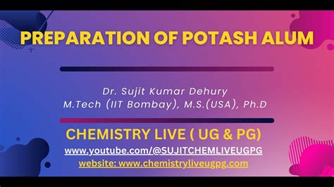 Preparation Of Potash Alum Youtube