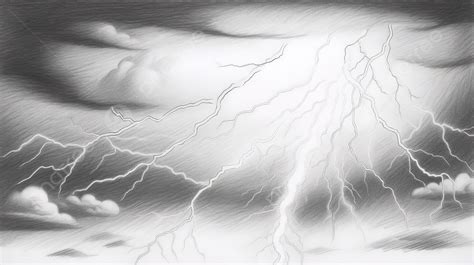 Lightning Storm Drawing