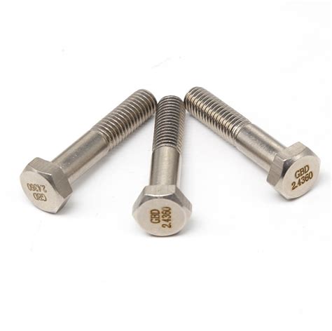 DIN ASME ISO K500 Monel 400 2 4360 R405 Hex Bolt With Nut Washer