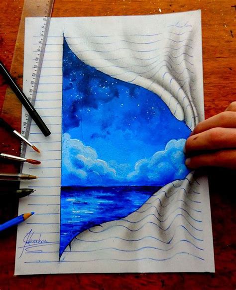 This Self Taught Teenager Draws Mind Bending 3d Art With Regular