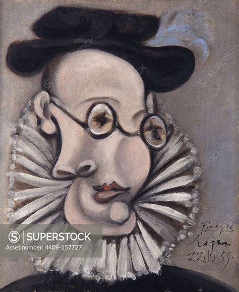 Pablo Picasso Portrait of Jaume Sabartés with ruff and cap 1939