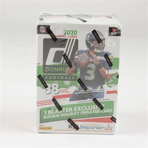 2020 Panini Donruss Football Holiday Blaster Box With 11 Packs