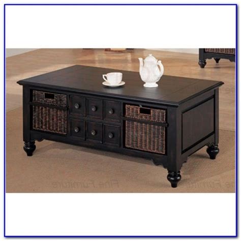 50 Collection Of Coffee Tables With Basket Storage Underneath Coffee Table Ideas