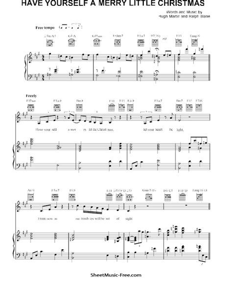 Have Yourself a Merry Little Christmas Sheet Music - ♪ SHEETMUSIC-FREE.COM