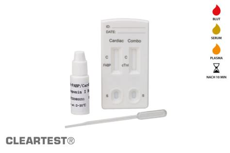 Cleartest Light Hfabp Troponin I Infarkt Schnelltest In Min