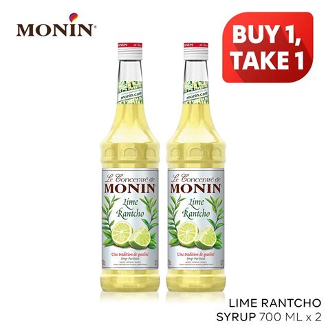 MONIN Lime Rantcho Syrup 700ml Buy 1 Take 1 Shopee Philippines