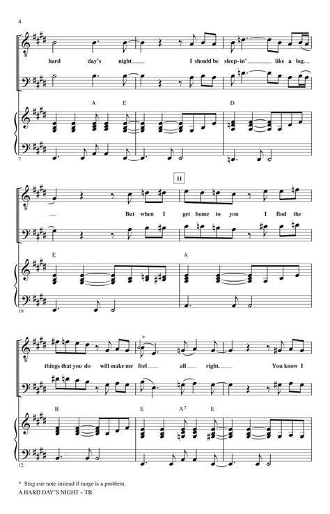 A Hard Days Night Sheet Music By Roger Emerson Sku 08552294