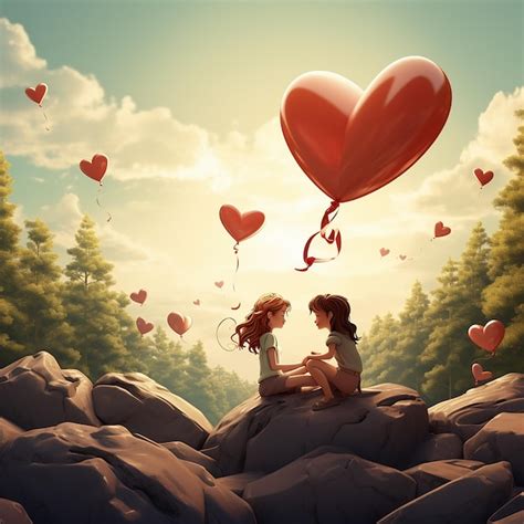 Premium Ai Image Youth Day Background With Heart