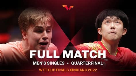 Full Match Wang Chuqin Vs Truls Moregard Ms Qf Wtt Cup Finals