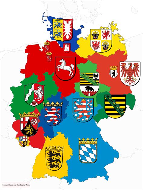 German States and their Coat of Arms [1501x2001] : r/MapPorn