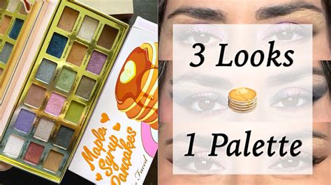 Too Faced Maple Pancakes Syrup Palette Serve Hot More Eyeshadow