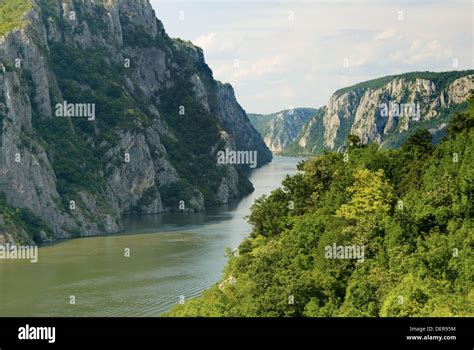 Danube River At Iron Gate Gorge Serbia Stock Photo Alamy