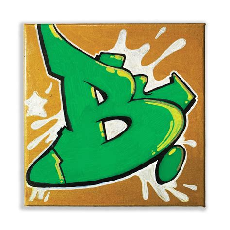 Graffiti Letter B Art Print 12x12 Inches Signed & Numbered X/10 - Etsy