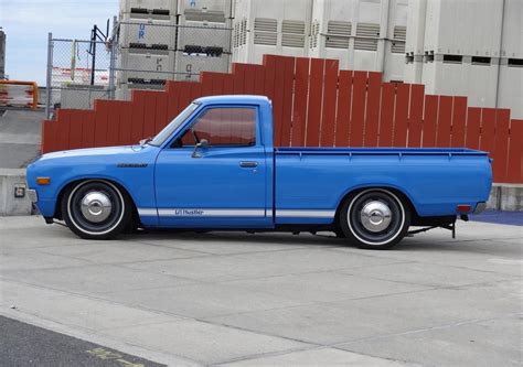 1976 Datsun 620 Lil Hustler Pickup Truck Bagged Trucks Lowered Trucks