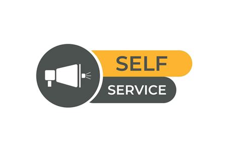 Self Service Button. Speech Bubble, Banner Label Self Service 23891804 ...