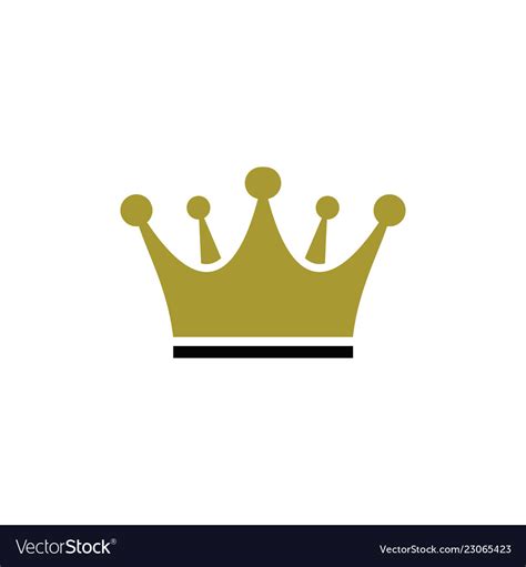 King crown logo Royalty Free Vector Image - VectorStock