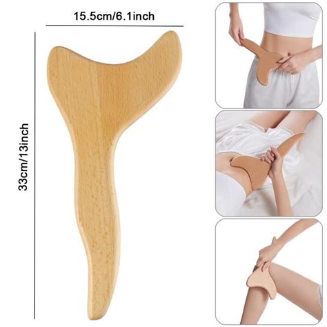 Mod Le D Rouleau De Massage Corporel En Bois Anti Cellulite Tasse Gua