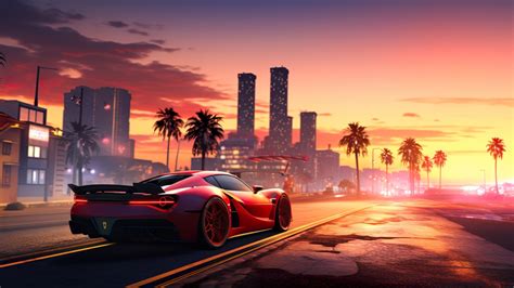 Wallpaper GTA 6, Vice City, fan art, 4K, Games #24949