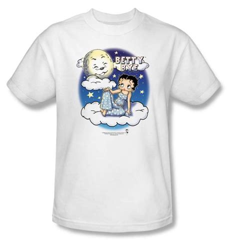 Betty Boop T Shirt Betty Bye Adult White Tee Betty Boop Shirts