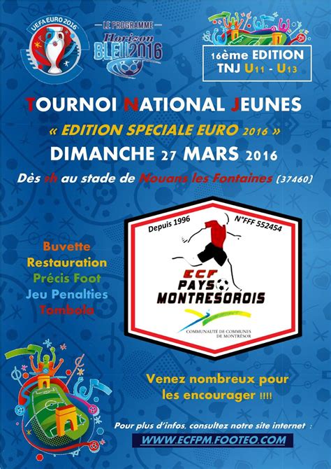 Actualité Tournoi National Jeunes U11 U13 16ème club Football