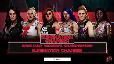 Elimination Chamber Match For The Raw Womens Championship On Wwe 2k20