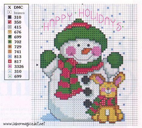 Mu Ecos De Nieve En Escalera Patrones Gratis Holiday Cross Stitch