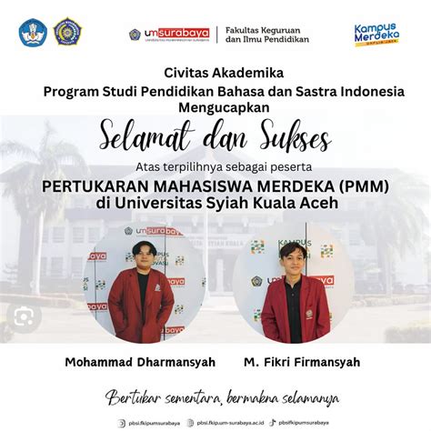 Mohammad Dharmansyah Dan M Fikri Firmansyah Mahasiswa S Pbsi Fkip